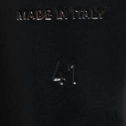 Pre Owned صندل ديور كعب روكي قماش وزهور مطرزة وحزام كاحل جلد ونعال أسود مقاس 41