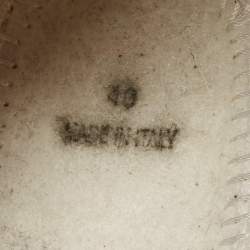 Pre Owned Dior Fusion Size 40 White/Black Mesh Embellished Slip On Sneakers