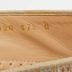 مملوكة مسبقًا حذاء إسبادريل فلات ديور غرانفيل قماش تويد متعدد الألوان مقاس 40.5