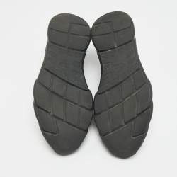 Pre Owned Dior B21 Size 42 Black Knit Fabric Neo Low Top Sneakers