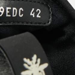 Pre Owned Dior B21 Size 42 Black Knit Fabric Neo Low Top Sneakers