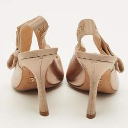 مملوكة مسبقًا حذاء كعب عالي ديور جادور قماش أسود بحزام خلفي للكاحل مقاس 36.5