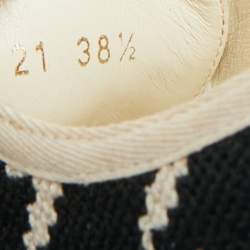 مملوكة مسبقًا Dior Walk'n'Dior Size 38.5 White/Black Canvas Low Top Sneakers