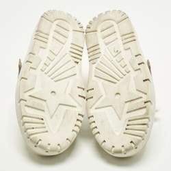 مملوكة مسبقًا Dior ID Size 37 White/Gold Leather and Rubber Low Top Sneakers