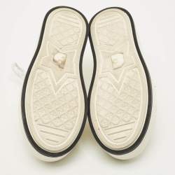 مملوكة مسبقًا Dior Walk'n'Dior Size 39 White Canvas and Rubber Platform Sneakers