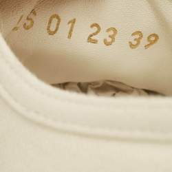 مملوكة مسبقًا Dior Walk'n'Dior Size 39 White Canvas and Rubber Platform Sneakers