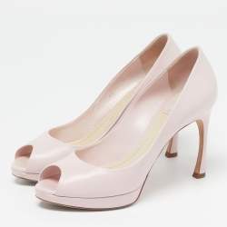 مملوكة مسبقًا Dior Miss Dior Size 37 Pink Leather Platform Pumps