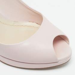 مملوكة مسبقًا Dior Miss Dior Size 37 Pink Leather Platform Pumps