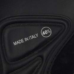 مملوكة مسبقًا Dior Fusion Size 40.5 Black Mesh Crystal Embellished Slip On Sneakers