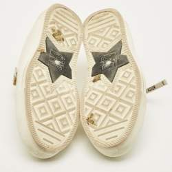 Pre Owned حذاء رياضي ديور ووك ن ديور قماش كريمي منخفض مقاس 36