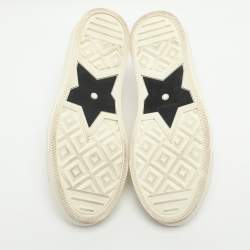 مملوكة مسبقًا حذاء رياضي ديور ووكن ديور كانفاس أبيض بعنق منخفض مقاس 37