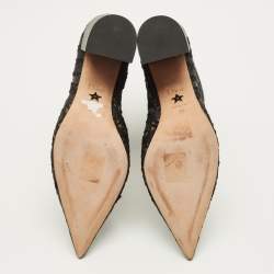 Pre Owned حذاء بوت ديور سويدي أسود بسحّاب طول الكاحل مقاس 40