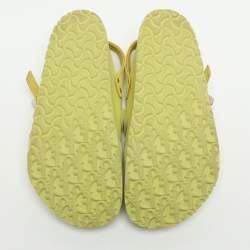 Pre Owned صندل مفتوح ديور x بيركنستوك توكيو جلد سويدي أصفر مقاس 40