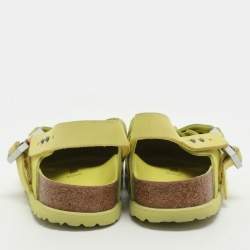 Pre Owned صندل مفتوح ديور x بيركنستوك توكيو جلد سويدي أصفر مقاس 40