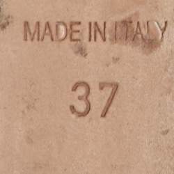 Pre Owned Dior J'Adior Size 37 Beige Mesh Ballet Flats