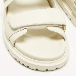 مملوكة مسبقًا صندل ديور حزام كاحل جلد بيج مقاس 39