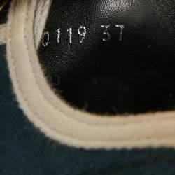 مملوكة مسبقًا حذاء رياضي ديور قماش أزرق بحري Walk'n'Dior عنق منخفض مقاس 38