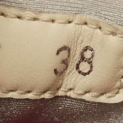 Pre Owned Dior D-Connect Size 38 Multicolor Print Leather and Neoprene Kaleidoscopic Low Top Sneakers