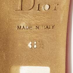 Pre Owned Dior Miss Dior Size 38.5 Burgundy Patent Leather Platform Pumps