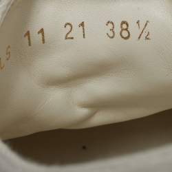 Pre Owned Dior Walk'n'Dior Size 38.5 Red Oblique  Canvas Low Top Sneakers