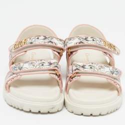 Pre Owned صندل ديور حزام كاحل جلد بيج مقاس 39