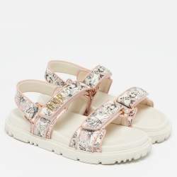 Pre Owned صندل ديور حزام كاحل جلد بيج مقاس 39