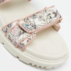 Pre Owned صندل ديور حزام كاحل جلد بيج مقاس 39