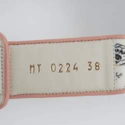 Pre Owned صندل ديور ح زام كاحل جلد بيج مقاس 39