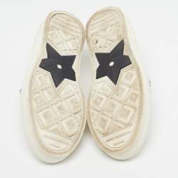 مملوكة مسبقًا Dior Walk'n'Dior Size 36.5 Cream Canvas Low Top Sneakers