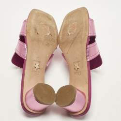 مملوكة مسبقًا صندل سلايد ديور جلد بورغندي مونتين 30 مقاس 41