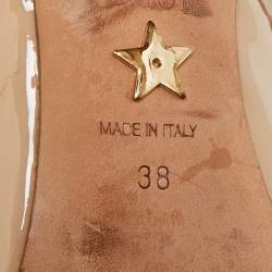 Pre Owned حذاء كعب عالي ديور وديور كانفاس بيج وبراءة جلد بدون رباط مقاس 39.5