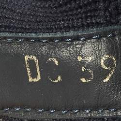 Pre Owned حذاء رياضي ديور ووك إن ديور مطاطي ورباط مطاطي أسود هاي توب مقاس 37.5