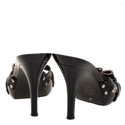Dior Leather Bow Open Toe Sandals Size 37