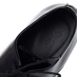 Dior Black Patent Leather Lace Up Derby Size 34