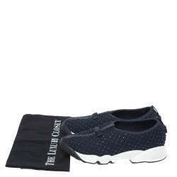 Pre Owned Dior Back Mesh Fusion Bead Embellished Slip On Sneakers Size 36.5