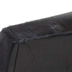 Pre Owned حذاء بوت للركبة ديور مزين إبزيم جلد مبطن كاناج أسود مقاس 36