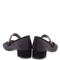 Pre Owned حذاء ديور فلات مارى جين بيبى - دى حافة سويدى وشبك أسود مقاس 37