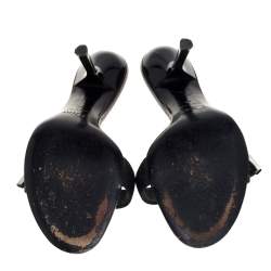 مملوكة مسبقًا Dior Black Canvas Buckle Mule Sandals Size 40