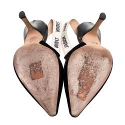 مملوكة مسبقًا حذاء كعب عالي ديور جادور سويدي أسود بحزام للكاحل مقاس 38.5