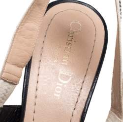 Dior Black Suede J'adior Slingback Pumps Size 38.5