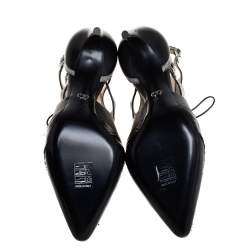 Pre Owned Dior Tricolor Lizard Embossed And Croc Embossed Leather Nomade Cut Out Lace Up Boots Size 37.5