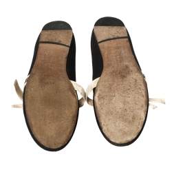 مملوكة مسبقًا Dior Black Technical Fabric Miss J'Adior Ballerina Flats Size 35.5