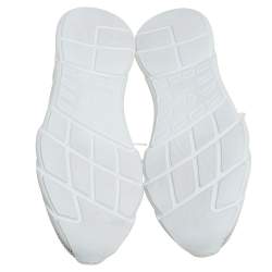 Pre Owned Dior White Knit Fabric B21 Socks Low Top Sneakers Size 40