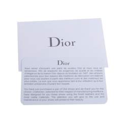 Pre Owned Dior Blue/Black Floral Jacquard Fabric Pointed Toe Pumps Size 41