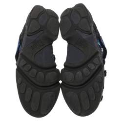 Pre Owned حذاء رياضي ديور فيوجن سليب أون نيوبرين مزخرفة بالترتر والكريستال أسود مقاس 40.5