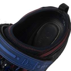 Pre Owned حذاء رياضي ديور فيوجن سليب أون نيوبرين مزخرفة بالترتر والكريستال أسود مقاس 40.5