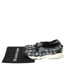 Pre Owned Dior Grey Mesh and Fabric Fusion Slip On Sneakers Size 39