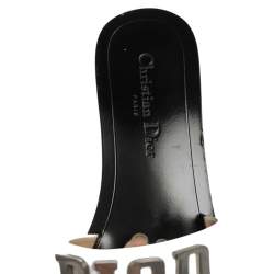 Dior White Leather Diorevolution Flat Slides Size 38