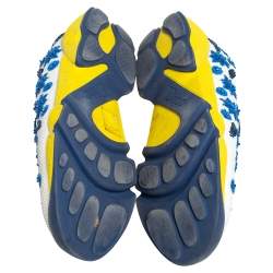 مملوكة مسبقًا Dior White Mesh Fusion Embellished Slip On Sneakers Size 41