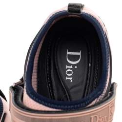 مملوكة مسبقًا Dior Pink Sequin Embellished Fabric And Mesh Fusion Sneakers Size 38